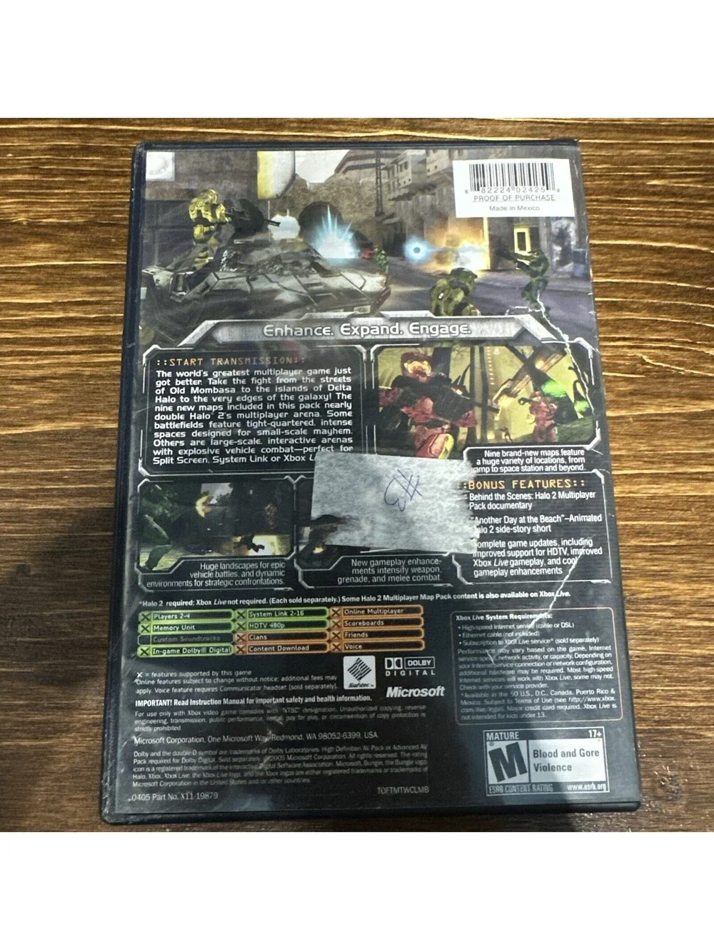Halo 2 Multiplayer Map Pack Xbox GREAT Complete With Manual Replacement Case